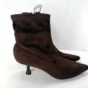 Unisa Dark Brown Heeled Boots